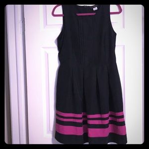 Size large dark charcoal grey and pink dress.